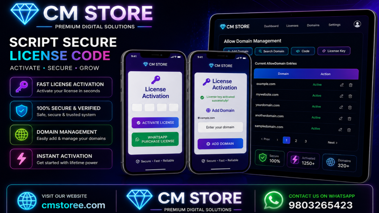 Advanced Script Protection with CM Store Secure Licensing