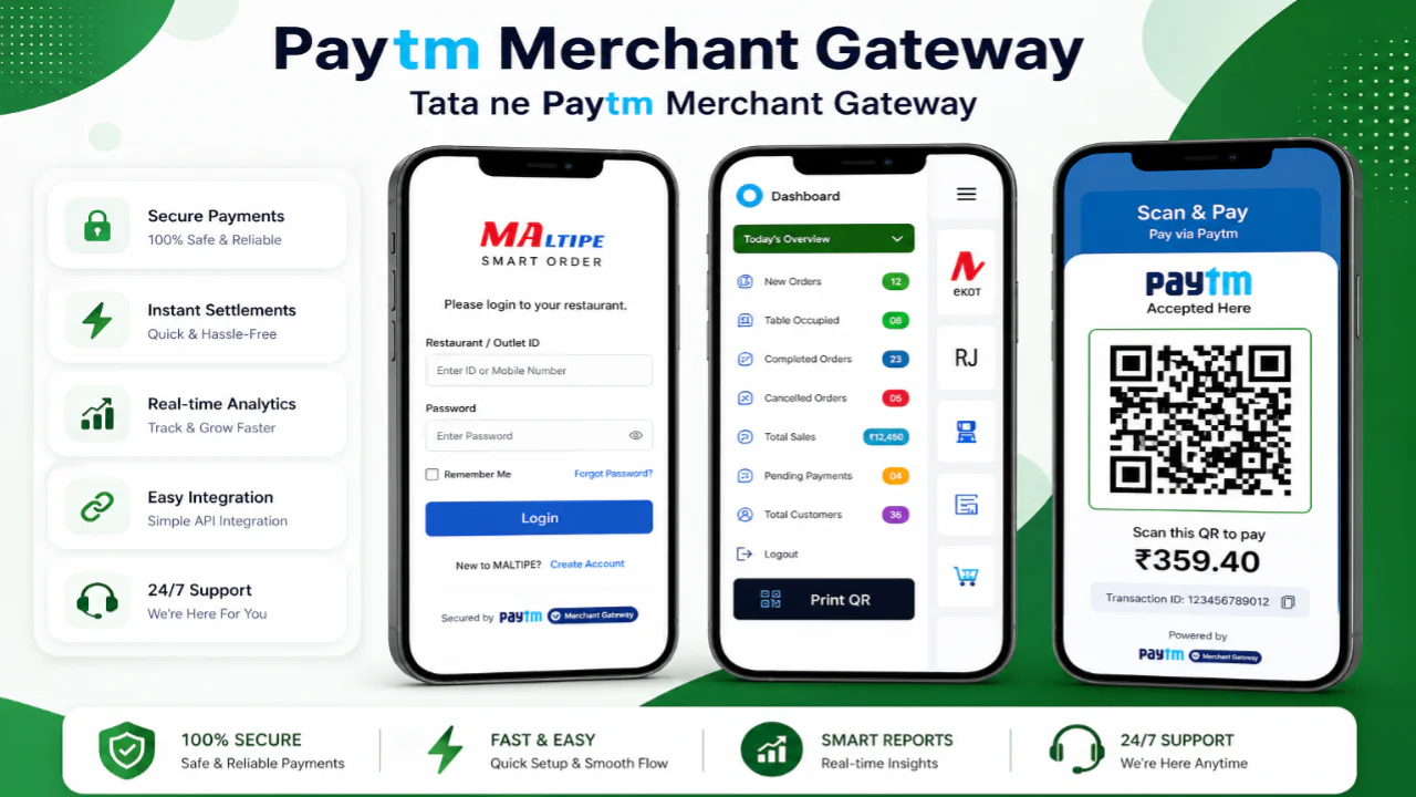 48 Paytm merchant UPI Gateway for Smart Payments