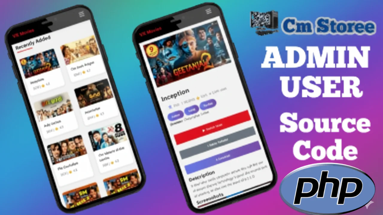 Mk Movies – Complete PHP Movie Streaming & Admin Panel Source Code