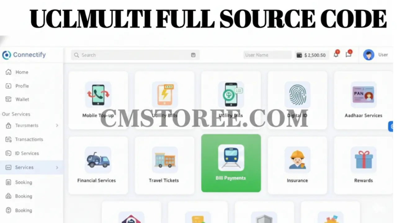 UCLMULTI: All-in-One Fintech & Multi-Service Portal – Full Source Code