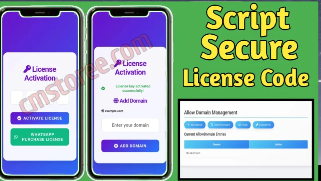 Script Secure License Code - के साथ PHP/वेब स्क्रिप्ट लाइसेंसिंग सिस्टम