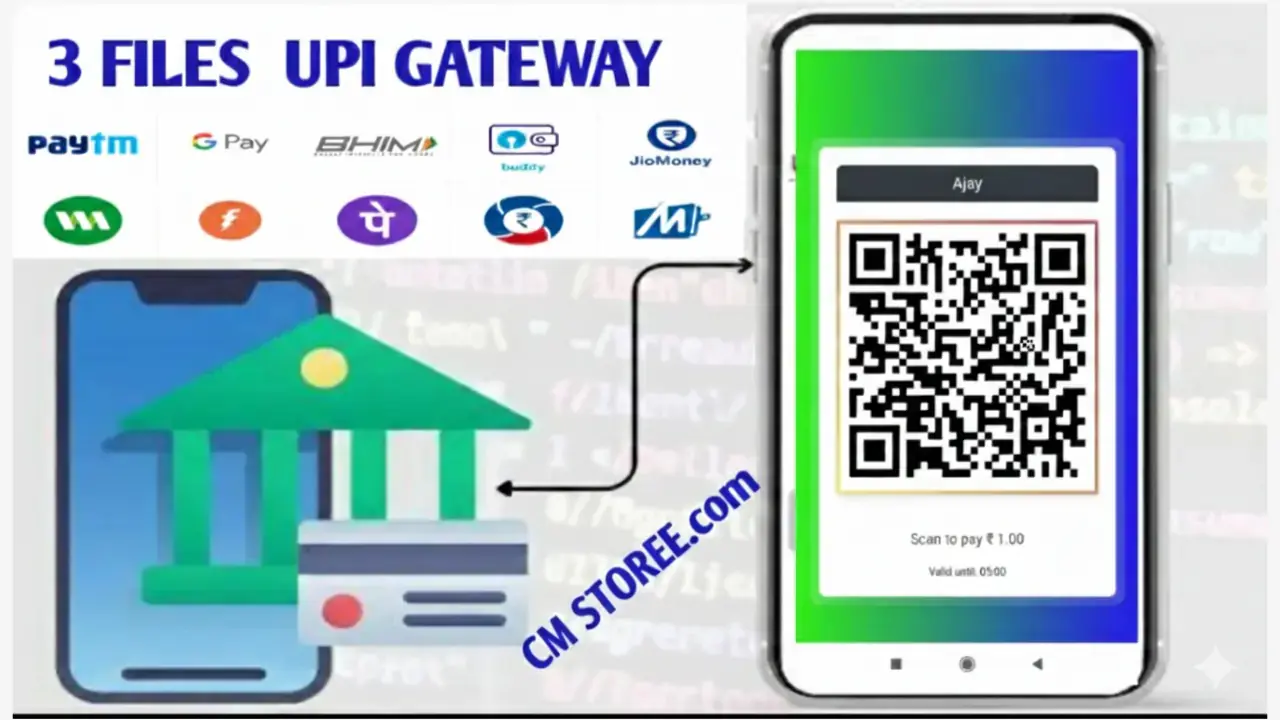 3-Files UPI QR Payment Gateway Script – No Admin Panel Required