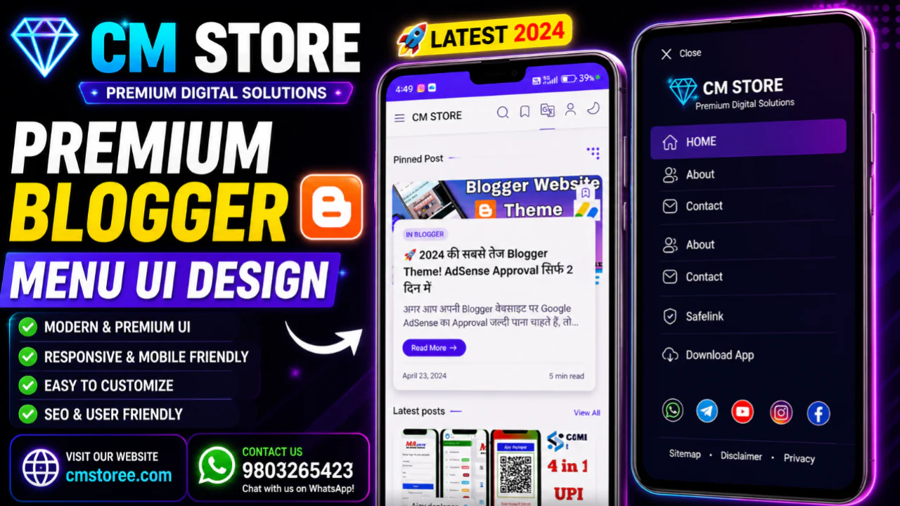 04 Best Blogger Theme for Fast AdSense Approval
