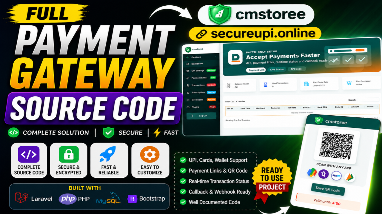 52 Full Payment Gateway Source Code