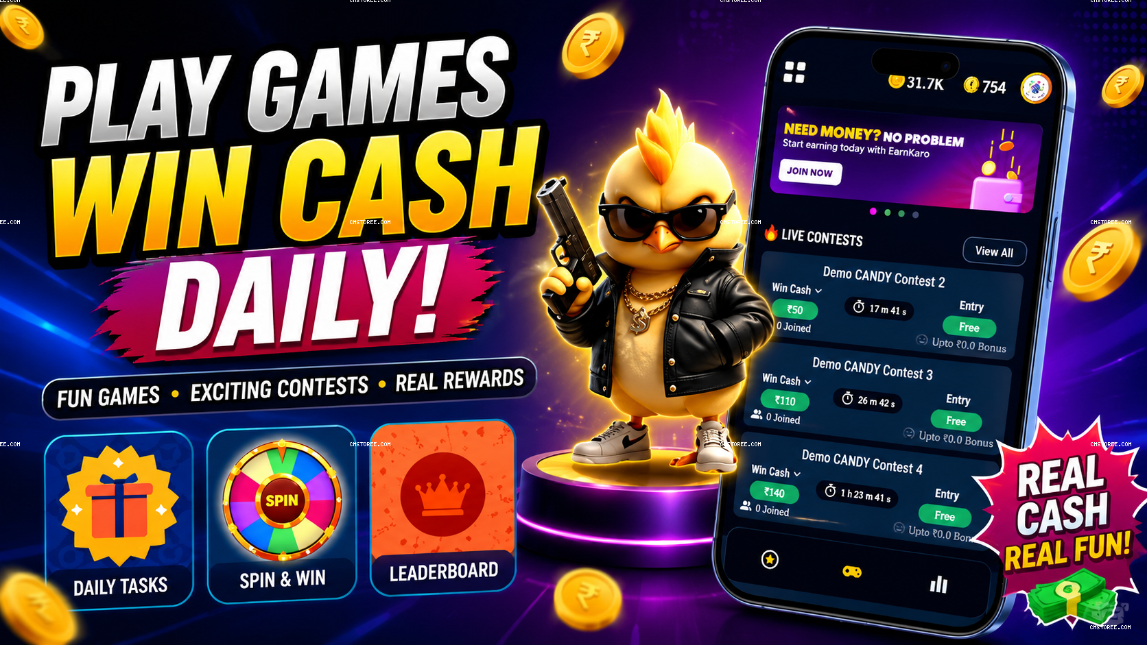 🎮 Play Games & Win Rewards Daily | AdMob Earning App Source Code | Android App